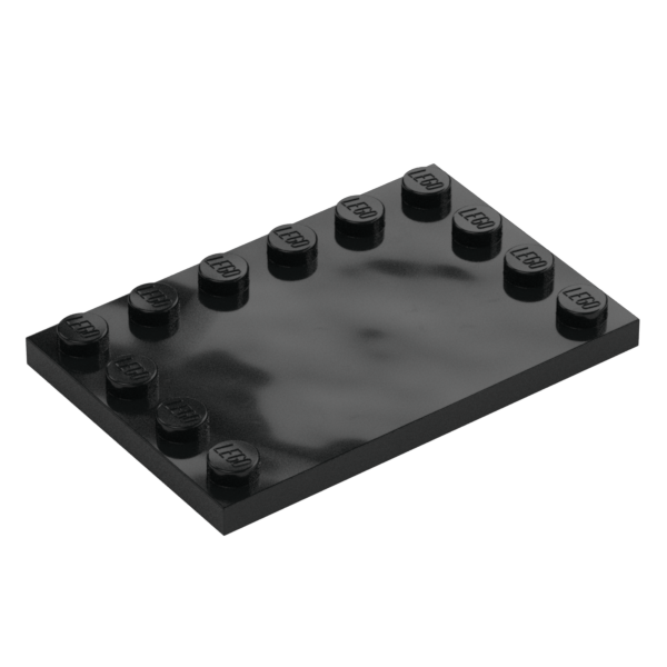 PLATE 4X6 W. 12 KNOBS