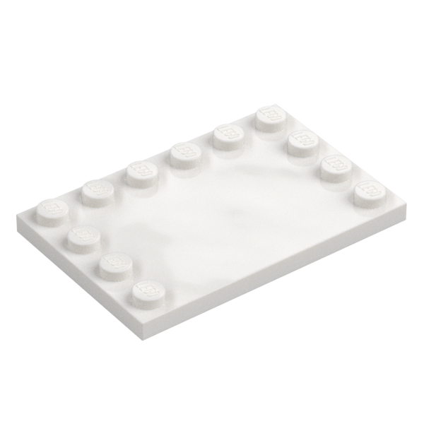 PLATE 4X6 W. 12 KNOBS