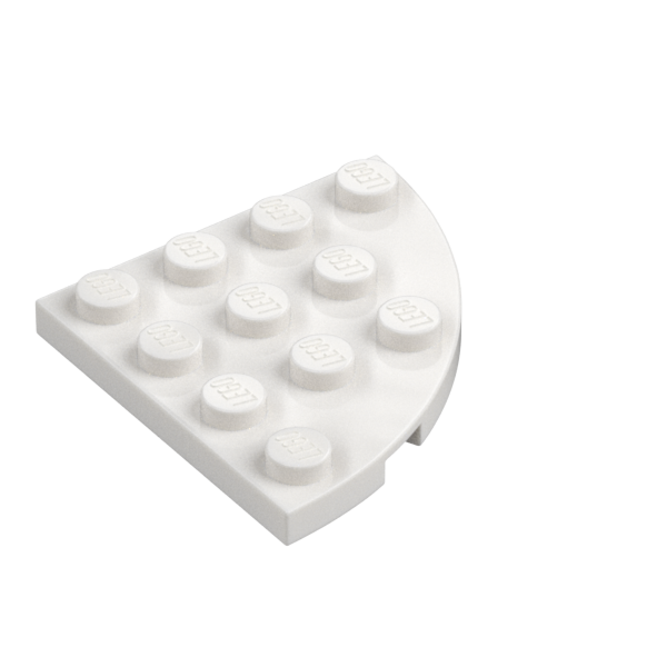 PLATE 4X4, 1/4 CIRCLE