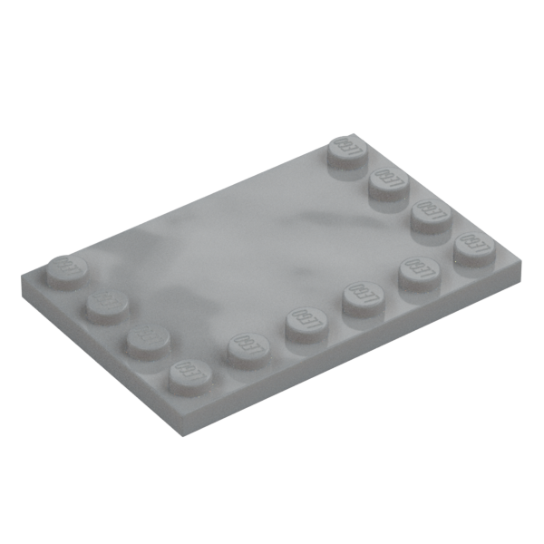PLATE 4X6 W. 12 KNOBS