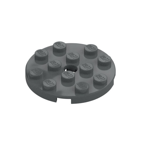 PLATE 4X4 ROUND W. SNAP