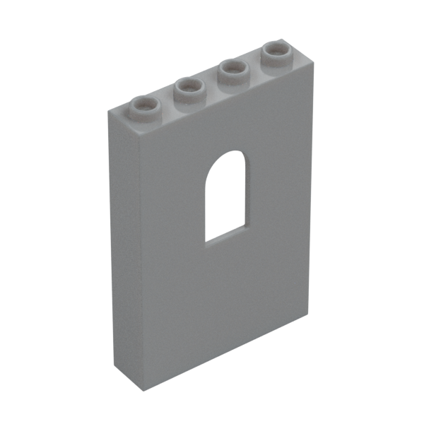 WALL 1X4X5 W/BOWED SLIT