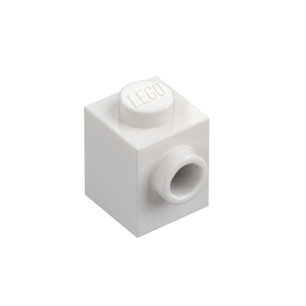 BRICK 1X1 W. 1 KNOB