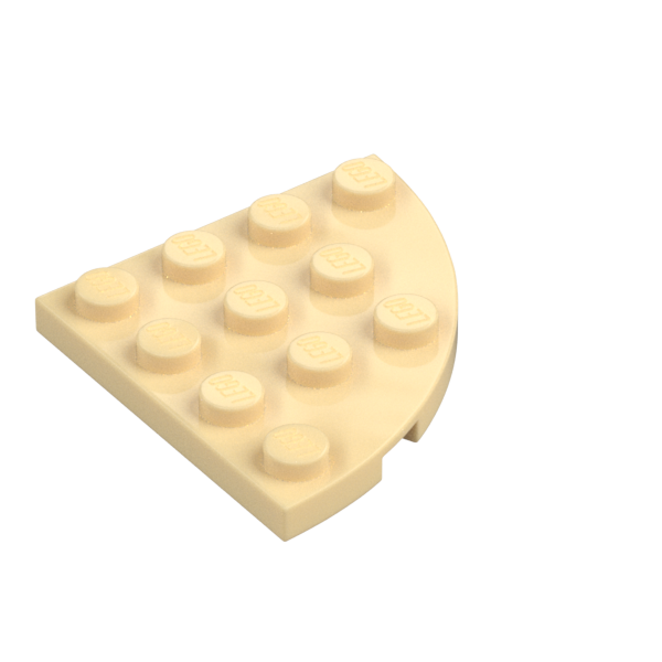 PLATE 4X4, 1/4 CIRCLE