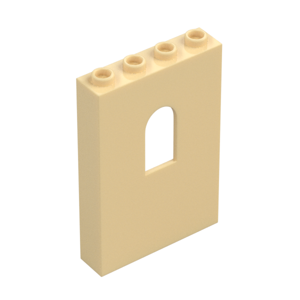 WALL 1X4X5 W/BOWED SLIT