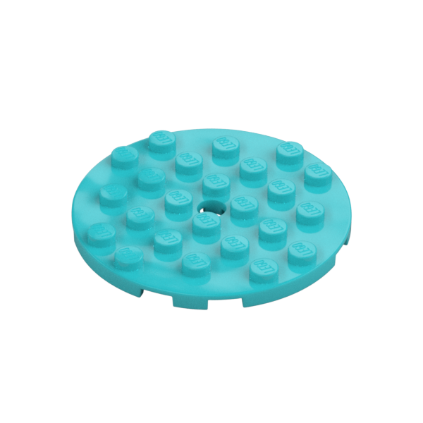 PLATE 6X6 ROUND WITH TUBE SNAP