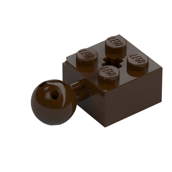 BRICK 2X2 W. BALL Ø 10.2