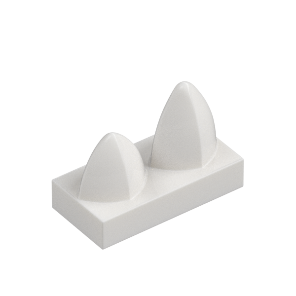 PLATE 1X2 W.2 VERTICAL TEETH