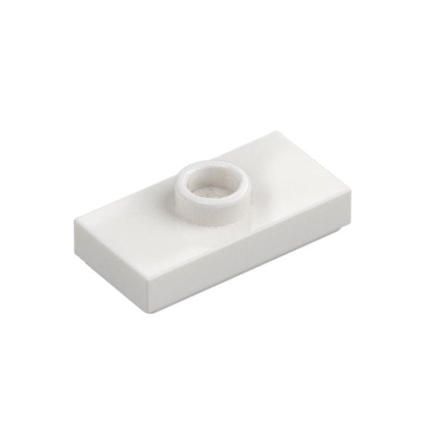 PLATE 1X2, W/ 1 KNOB