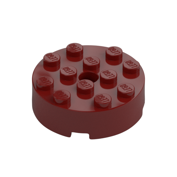 BRICK 4X4 ROUND W. Ø4.9 W. KL.