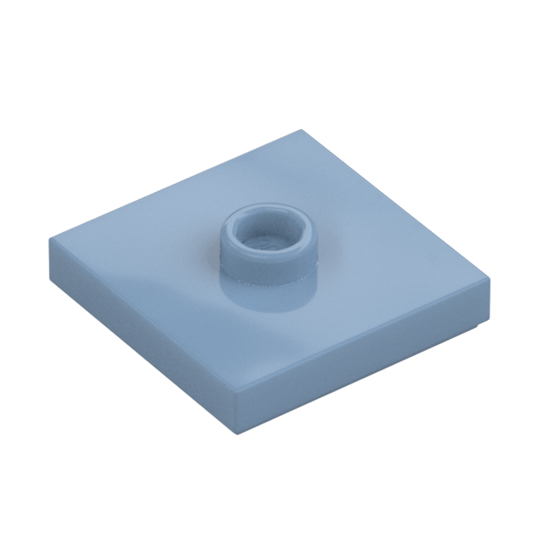 PLATE 2X2 W 1 KNOB