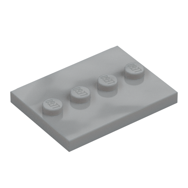 PLATE 3X4 WITH 4 KNOBS