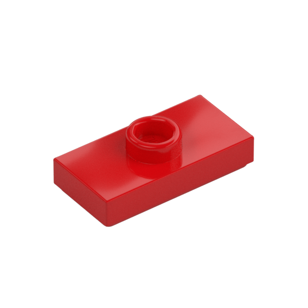 PLATE 1X2, W/ 1 KNOB