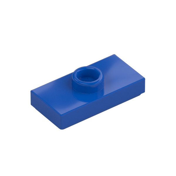 PLATE 1X2, W/ 1 KNOB
