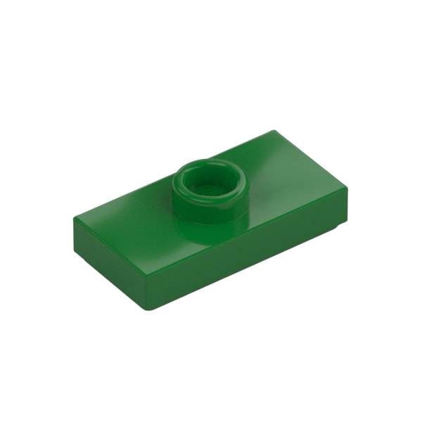 PLATE 1X2, W/ 1 KNOB