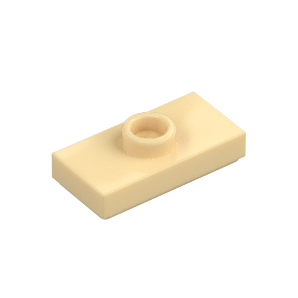 PLATE 1X2, W/ 1 KNOB