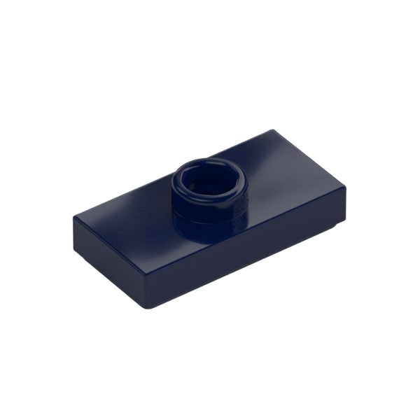PLATE 1X2, W/ 1 KNOB