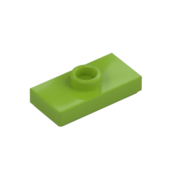 PLATE 1X2, W/ 1 KNOB