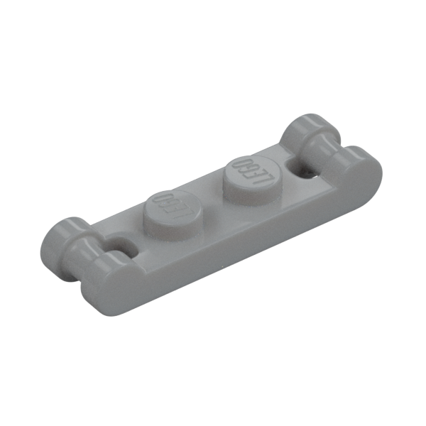 Plate 1x2 w. 2 shafts ø 3.2