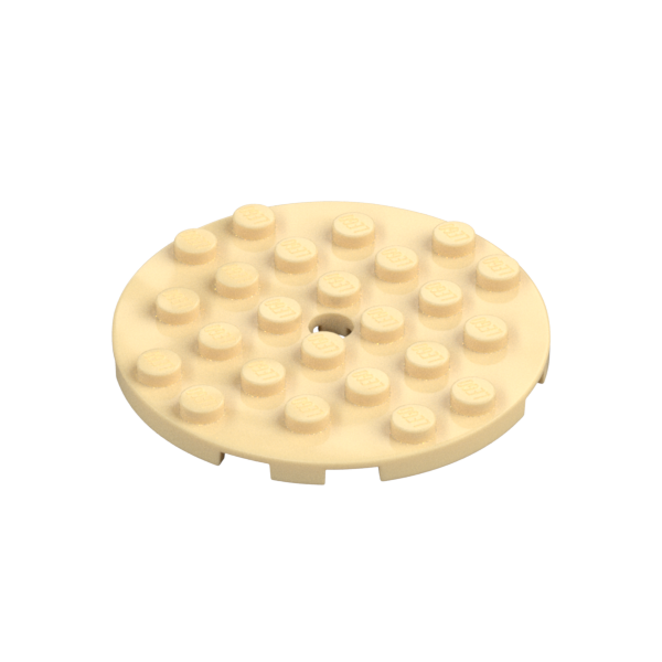 PLATE 6X6 ROUND WITH TUBE SNAP
