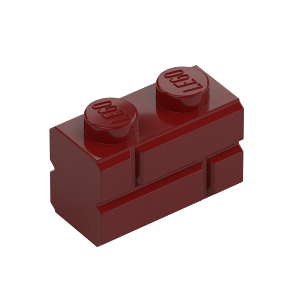Profile brick 1x2 single gro.