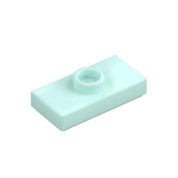 PLATE 1X2, W/ 1 KNOB