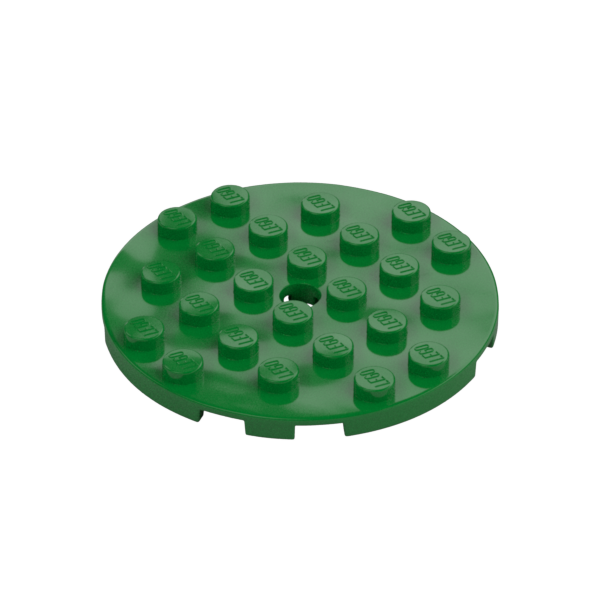 PLATE 6X6 ROUND WITH TUBE SNAP
