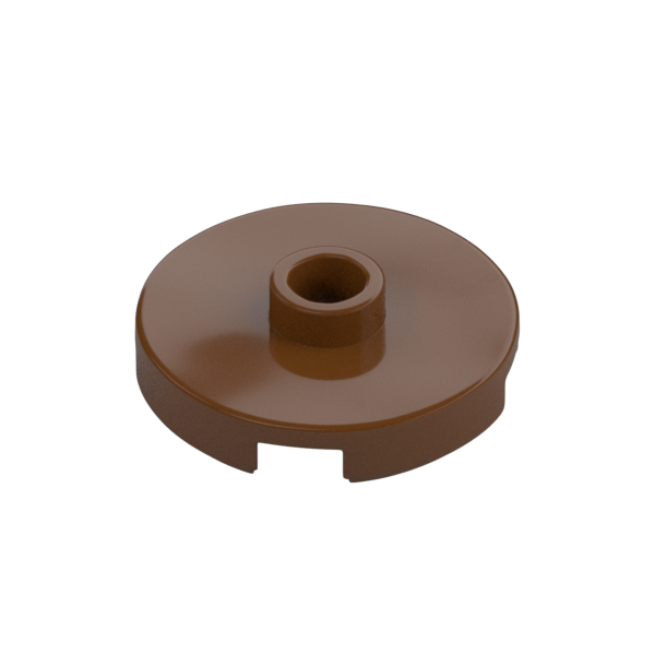 PLATE ROUND W. 1 KNOB