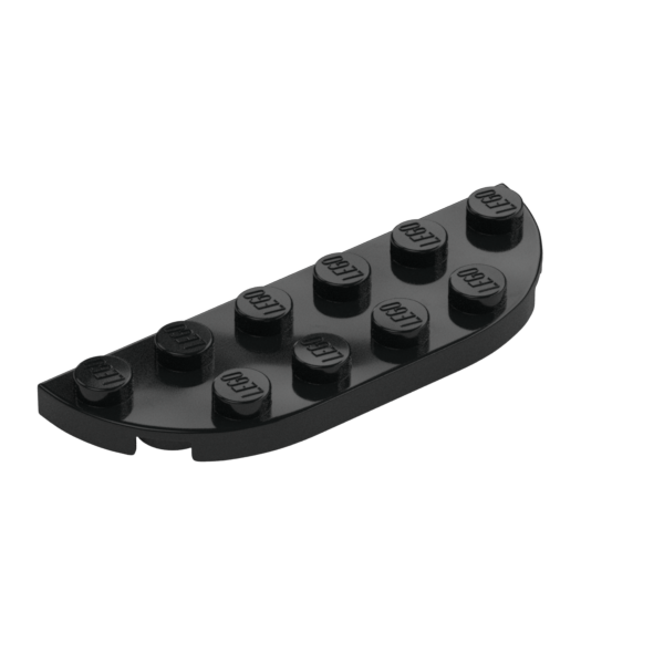 1/2 CIRCLE PLATE 2X6