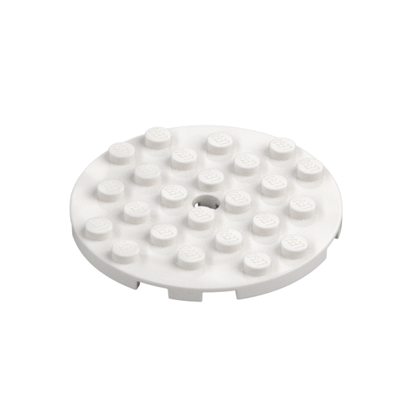 PLATE 6X6 ROUND WITH TUBE SNAP
