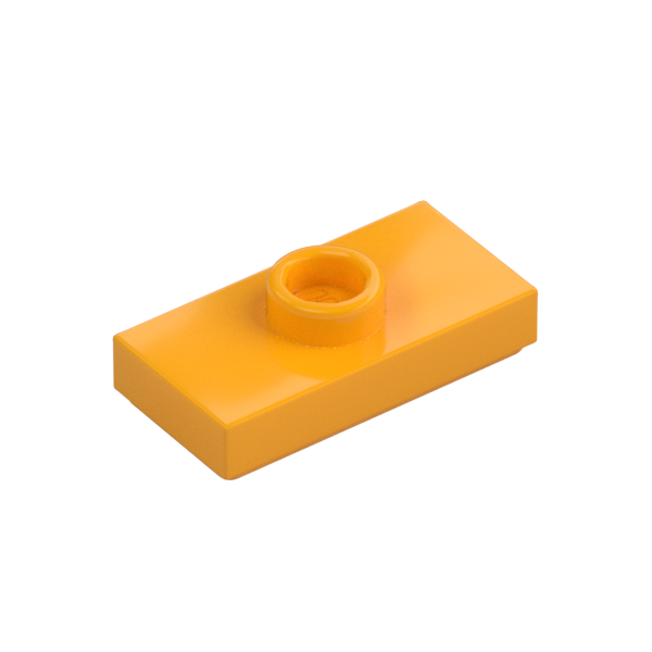 PLATE 1X2, W/ 1 KNOB