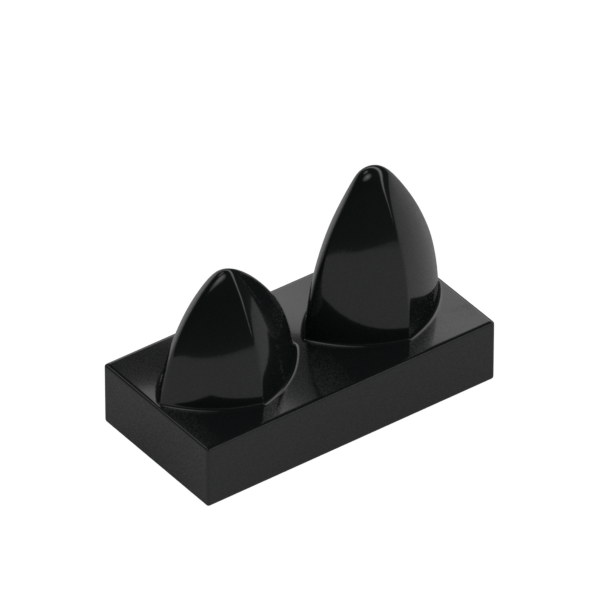 PLATE 1X2 W.2 VERTICAL TEETH