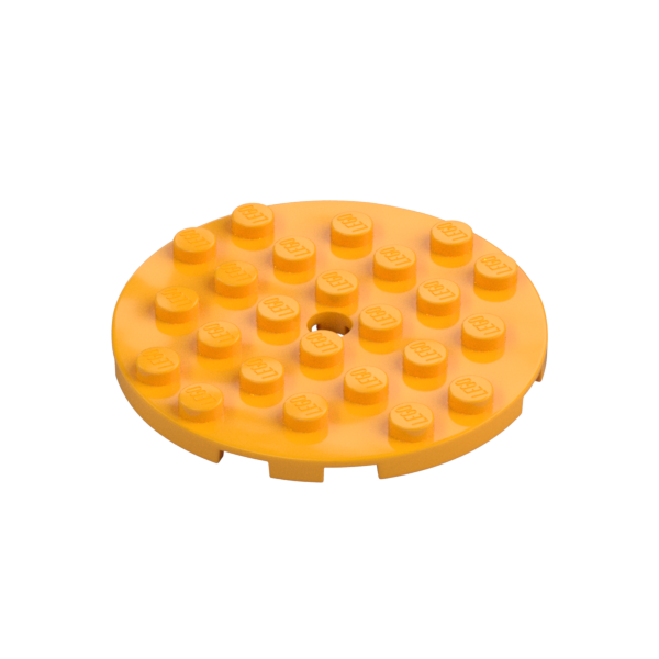 PLATE 6X6 ROUND WITH TUBE SNAP