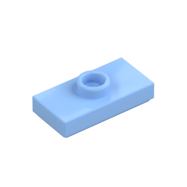 PLATE 1X2, W/ 1 KNOB