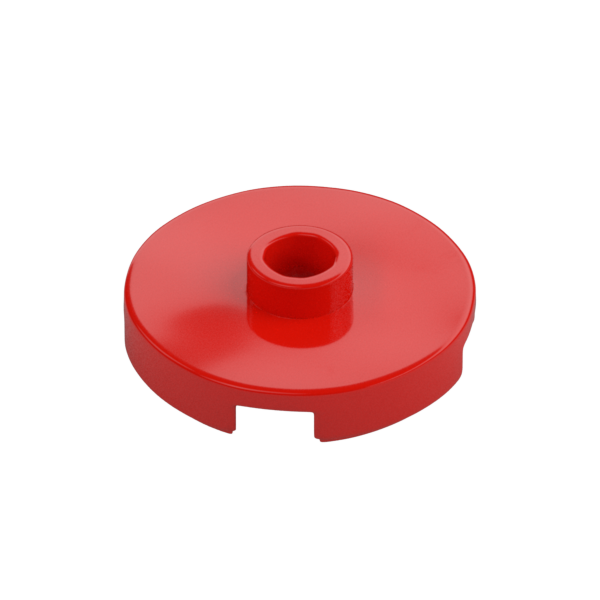 PLATE ROUND W. 1 KNOB