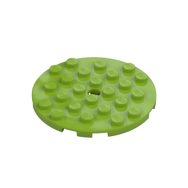PLATE 6X6 ROUND WITH TUBE SNAP