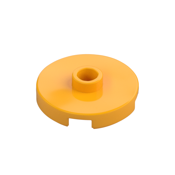 PLATE ROUND W. 1 KNOB