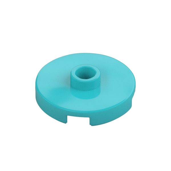 PLATE ROUND W. 1 KNOB