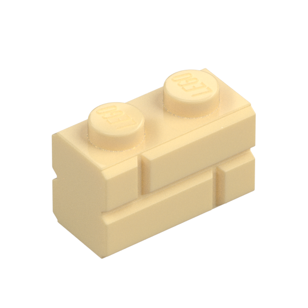 PROFILE BRICK 1X2 SINGLE GRO.