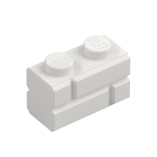 Profile brick 1x2 single gro.
