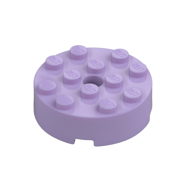 BRICK 4X4 ROUND W. Ø4.9 W. KL.