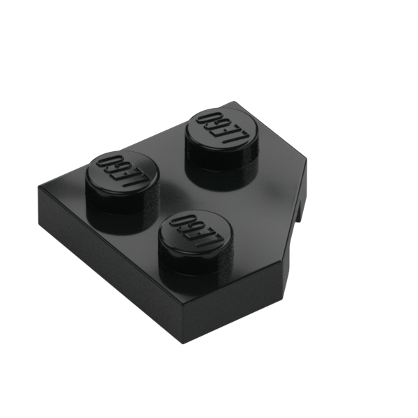 PLATE 2X2, CORNER, 45 DEG.