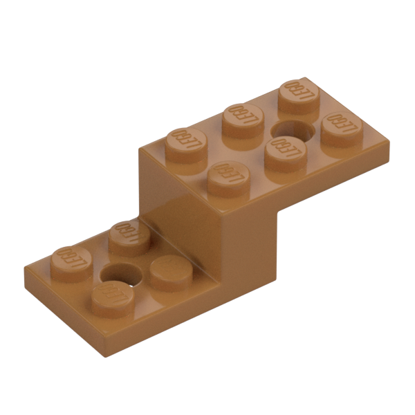 STONE 1X2X1 1/3 W. 2 PLATES 2X2