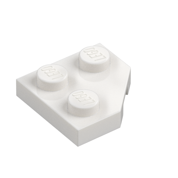 PLATE 2X2, CORNER, 45 DEG.