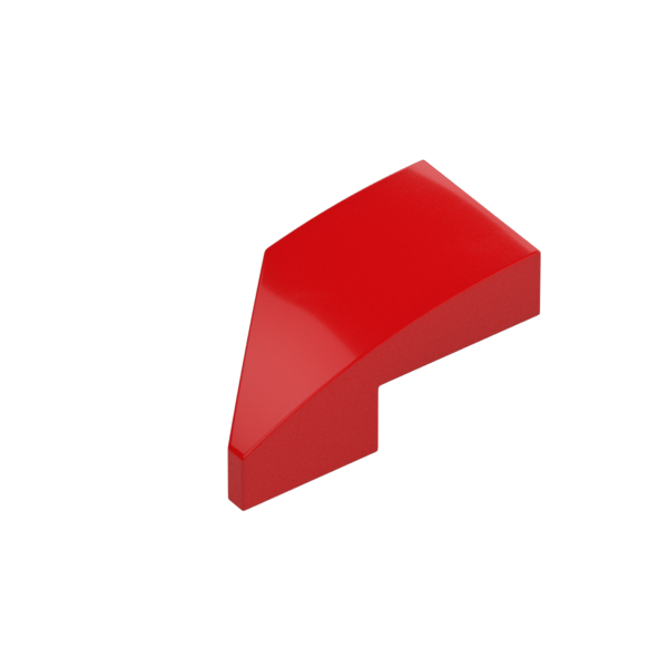 RIGHT PLATE 1X2, W/ BOW, 45 DEG. CUT