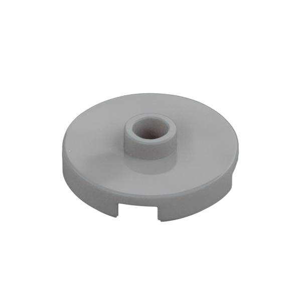 PLATE ROUND W. 1 KNOB