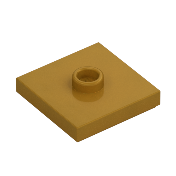 PLATE 2X2 W 1 KNOB