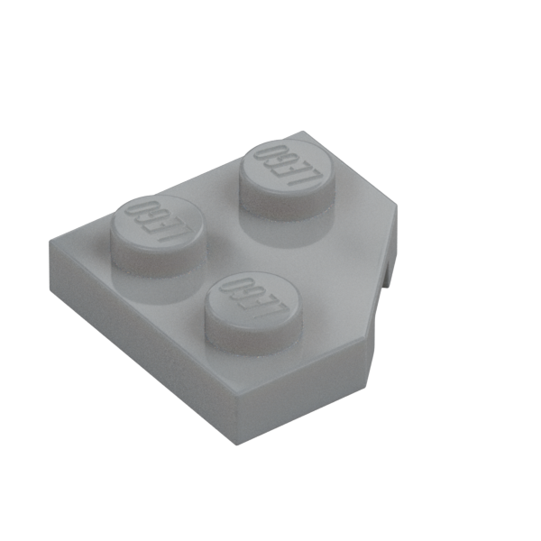PLATE 2X2, CORNER, 45 DEG.