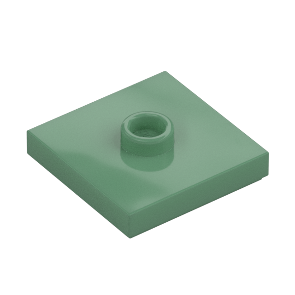 PLATE 2X2 W 1 KNOB