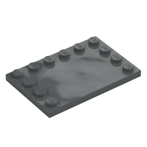 PLATE 4X6 W. 12 KNOBS